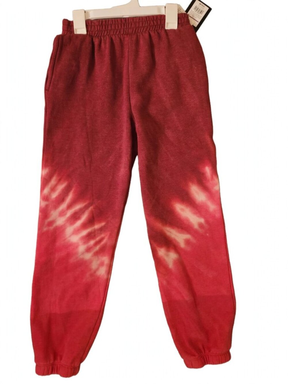 NWT Tie Dye Sweatpants Burgundy Red Joggers
